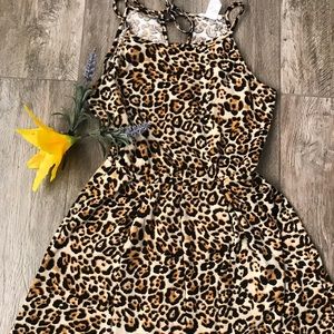 Cheetah Print Romper